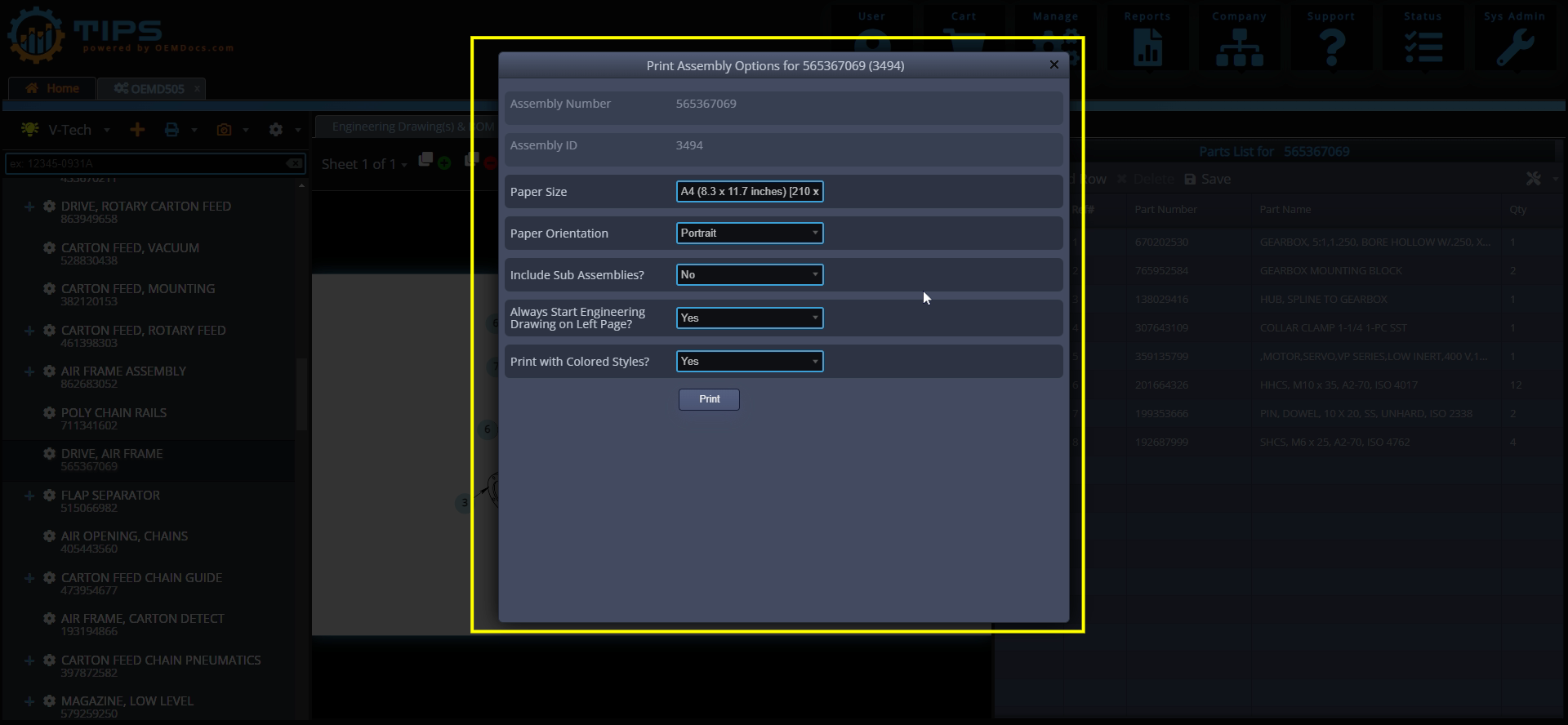 How to Print an Assembly to PDF - Step 3